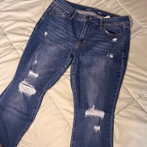 Old Navy Distressed Mid-Rise Pop Icon Skinny Jeans
